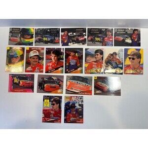 Jeff Gordon 18-Card Lot NASCAR Racing 1995 Finish Line Gold Action Packed Traks